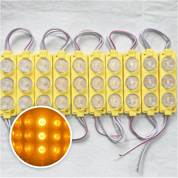 MODULO 3LED 7CM 3 WATTS 12V DC AMARILLO